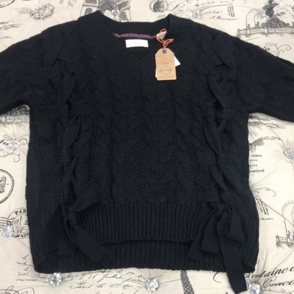 Weatherproof Vintage Side Tie Sweater - Picture 5 of 6